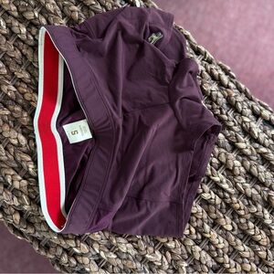 Tracksmith Women's Athletic Shorts - Purple and Red